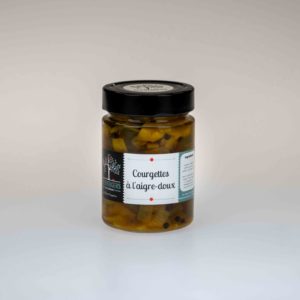 Courgettes à l'aigre-doux, 250gr. vergers du guéravet